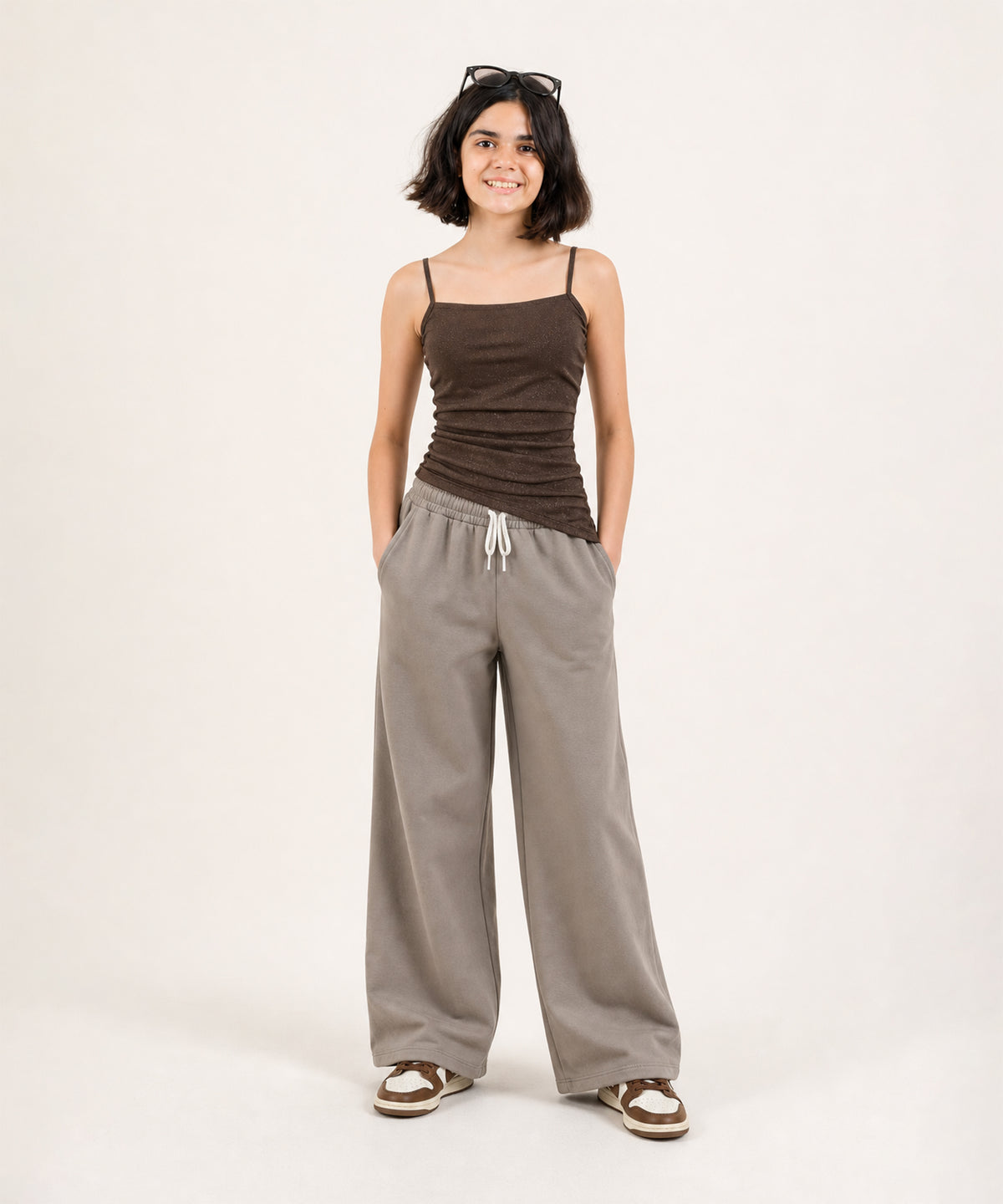 Girls Cotton Wide Leg Palazzo Pants