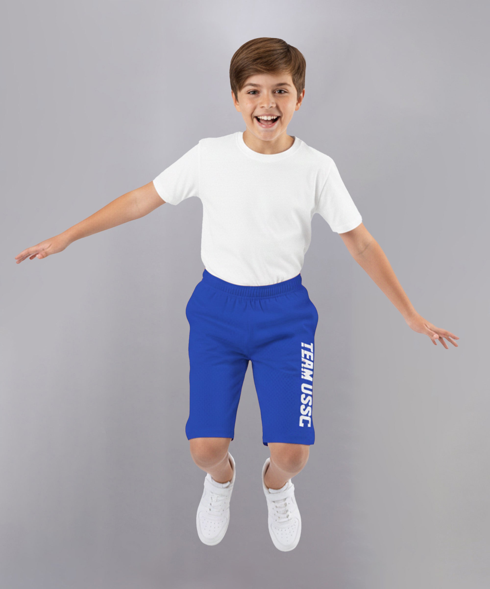 Boys Cotton Printed Bermuda USSC Shorts