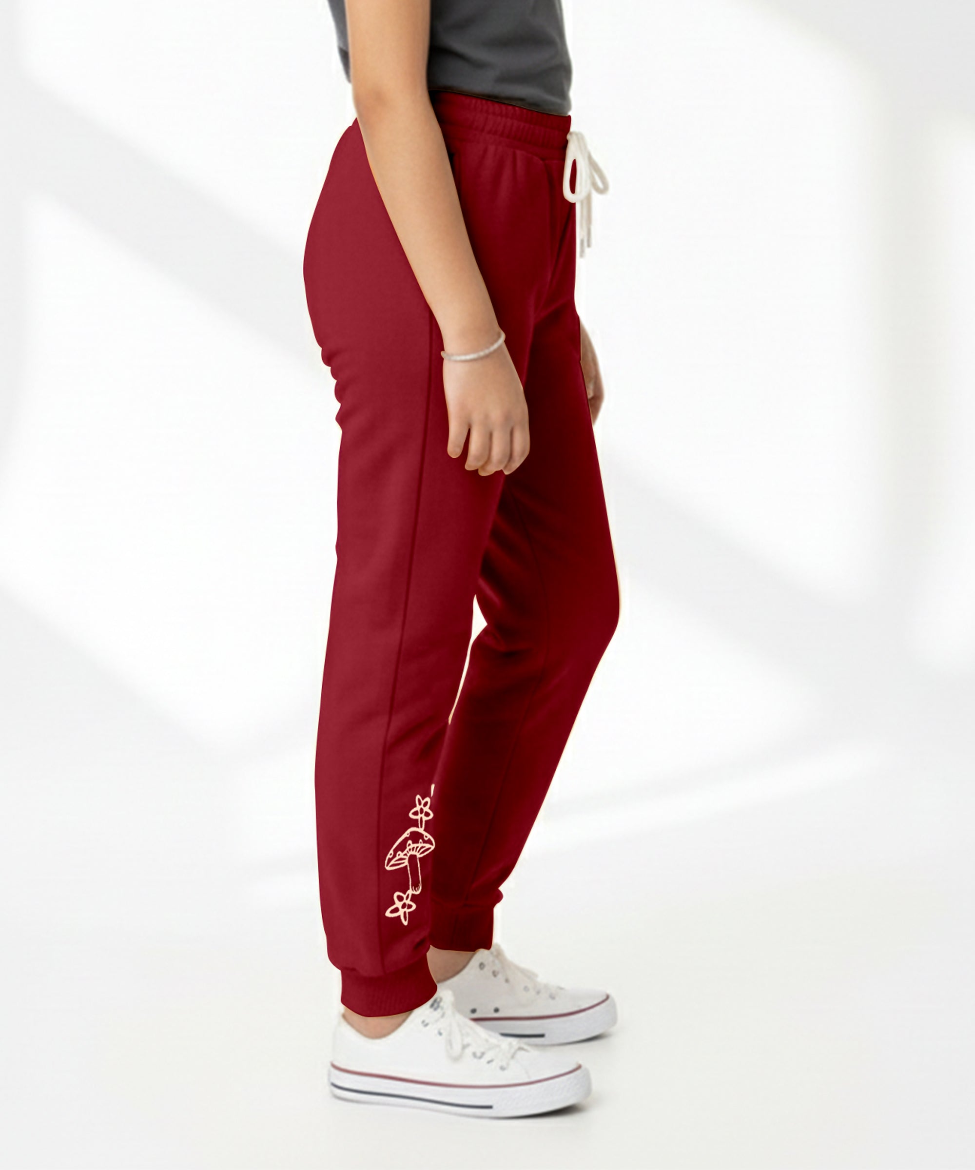 Girls Printed Track Pants | Stretchable Waist | Casual & Sports Wear | Pack of 1