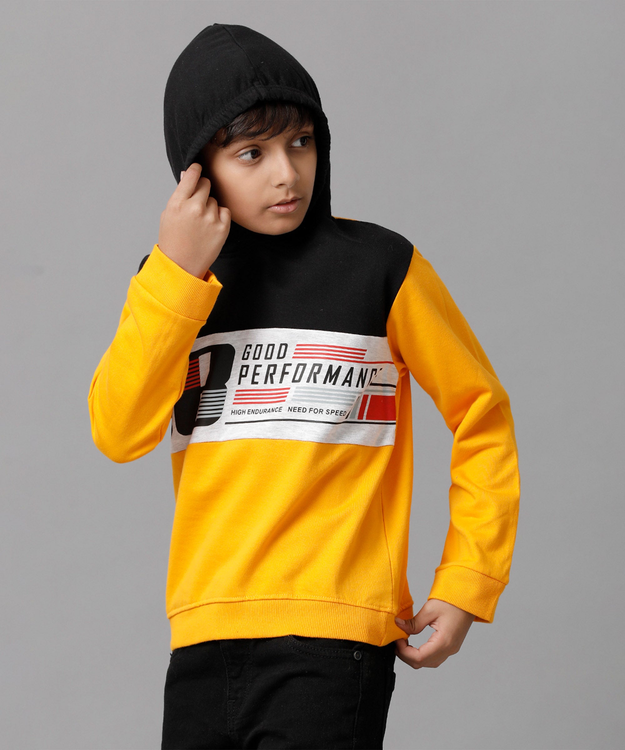 Boys Printed Full Sleeve Hoodie