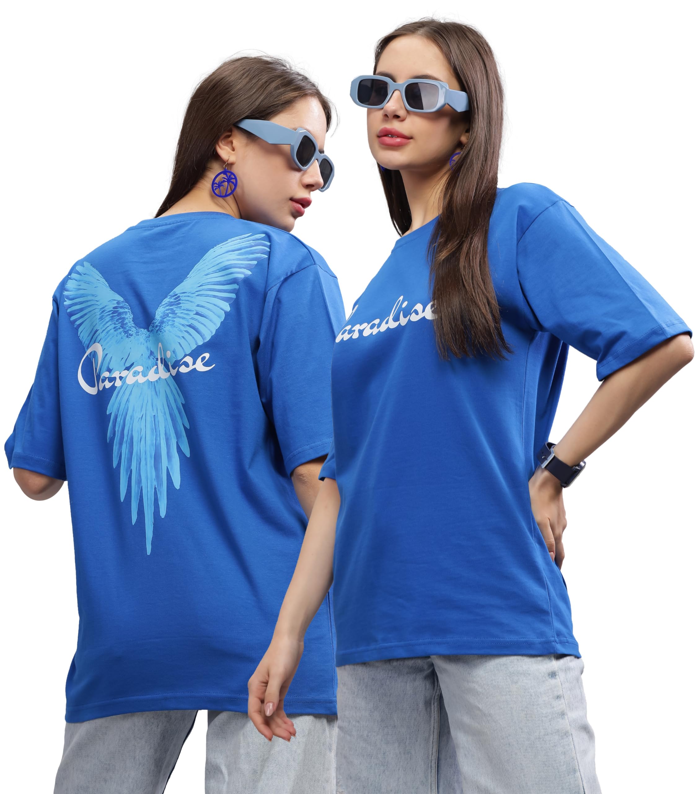 Paradise | Women's Oversized T-shirt | Blue
