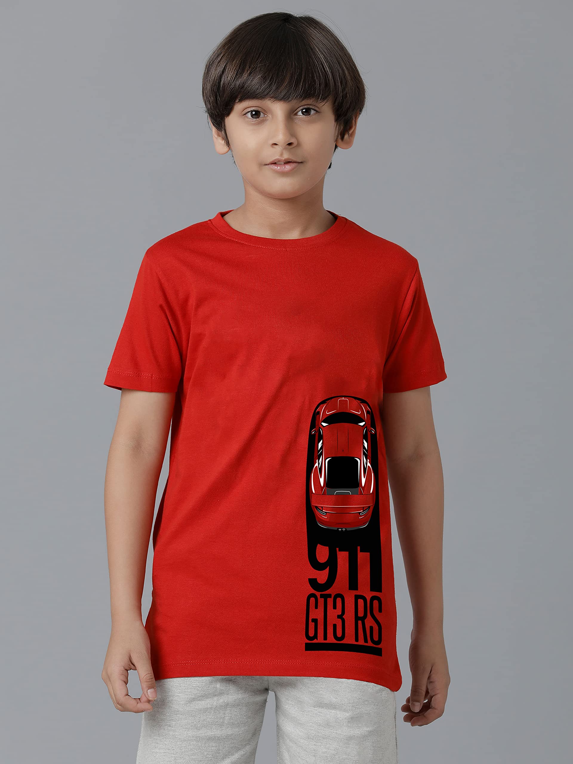 Boys Cotton Printed Half Sleeve T-Shirts Regular Fit (Pack of 3)