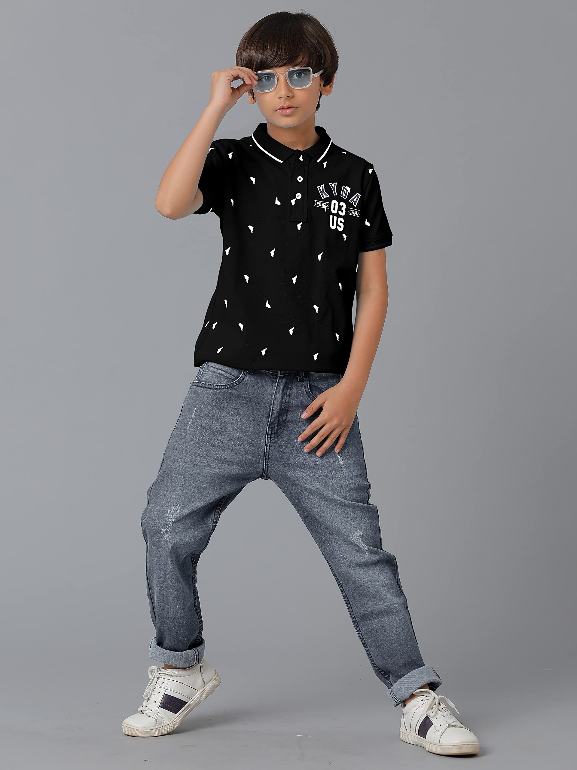 Boys Polo Collar-Shirts | Yellow