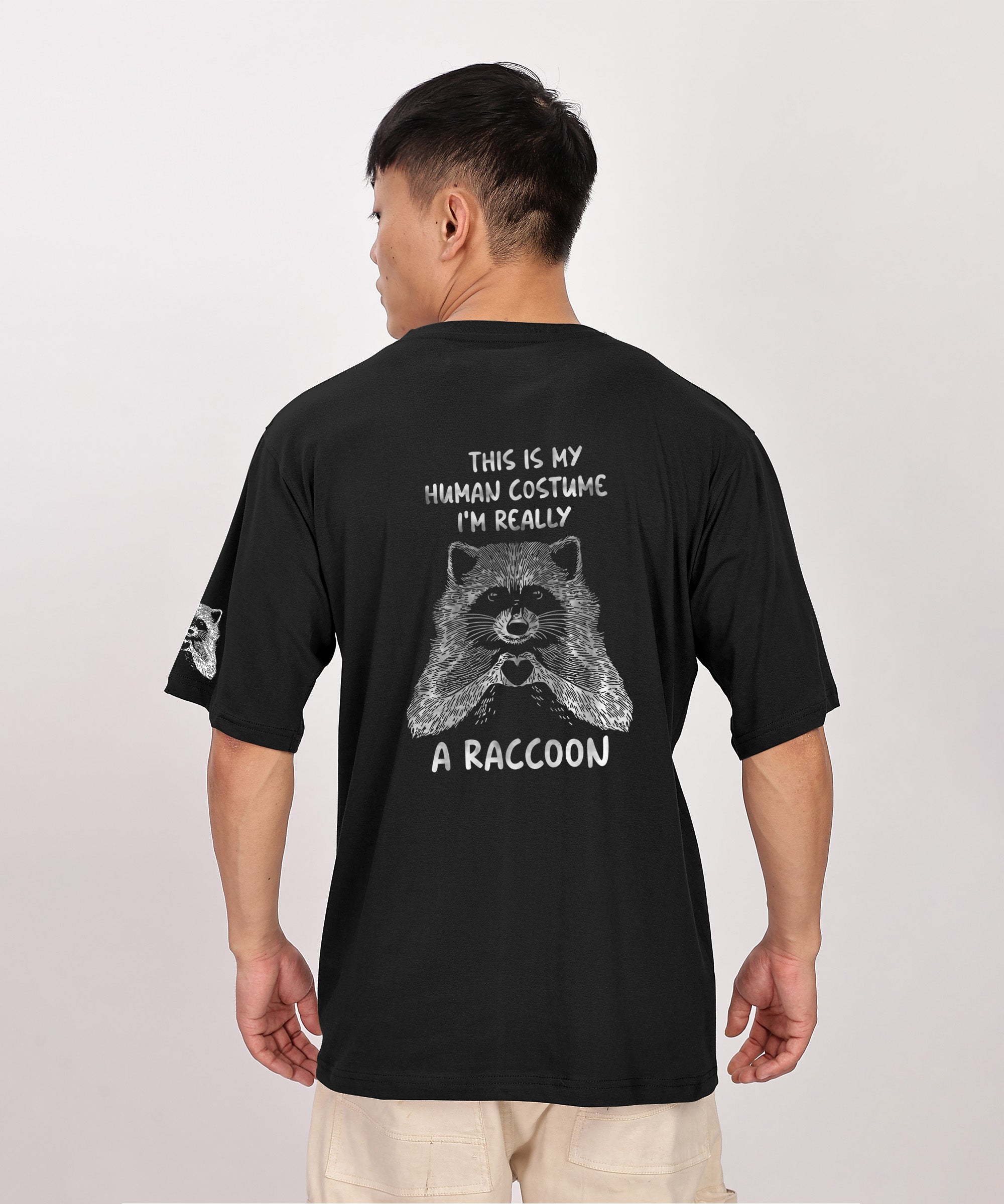 Racoon| Men's oversized T-shirt