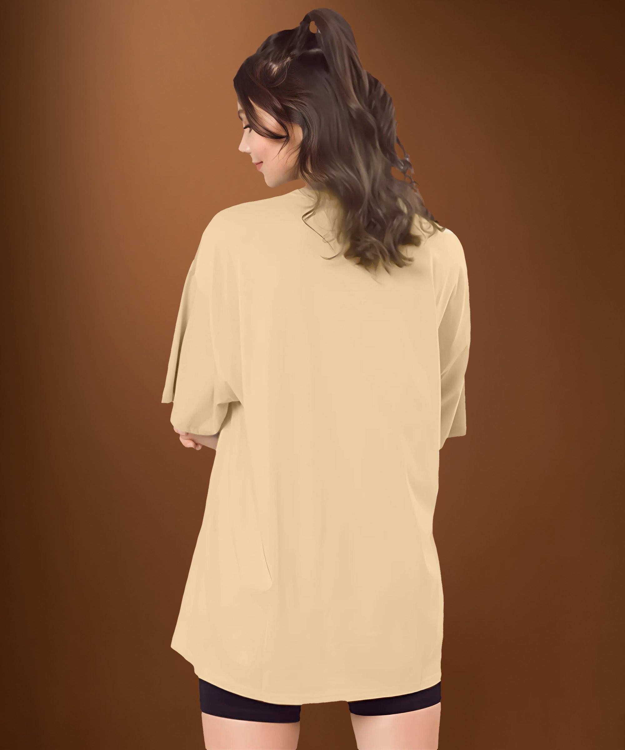 Women's Solid Oversized T-shirt