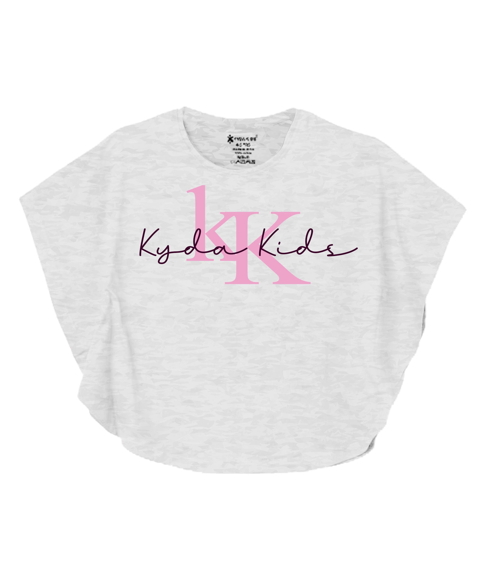 100% Cotton Bio-Washed Premium Printed T-Shirts for Girls – Butterfly Pattern Regular Fit Tops-Combo 1