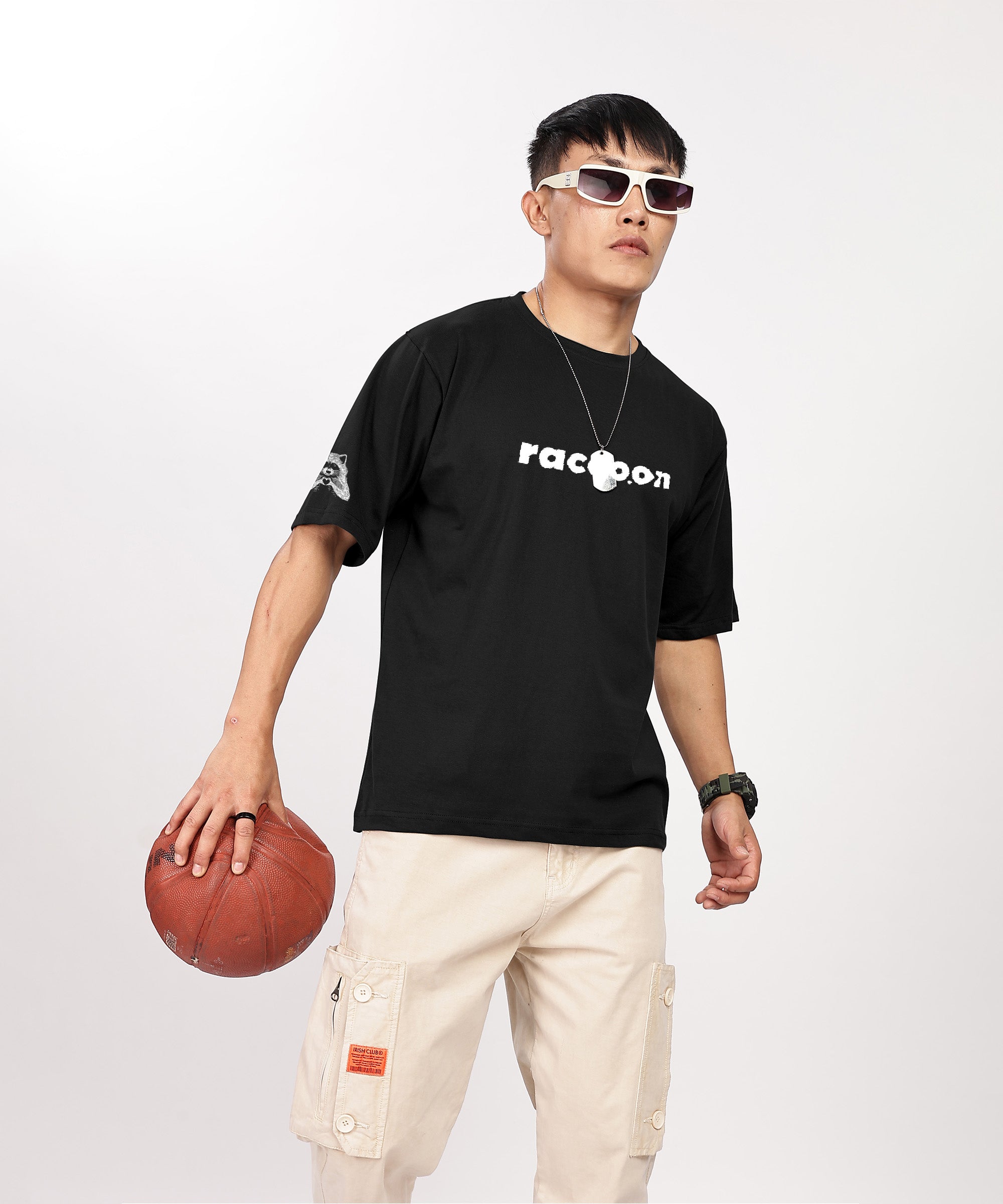 Racoon| Men's oversized T-shirt