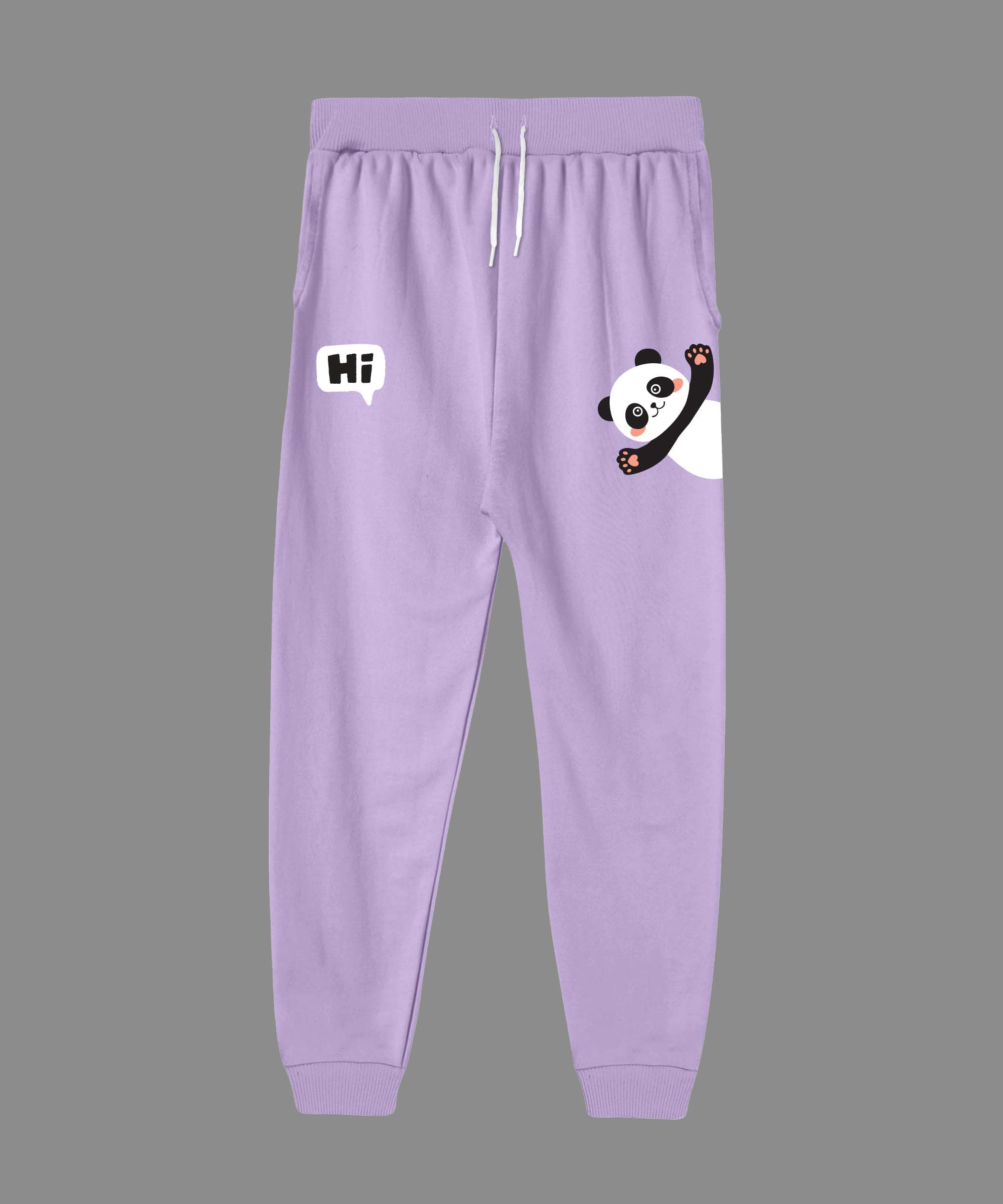 Girls Printed Premium Trouser | Lavender 1