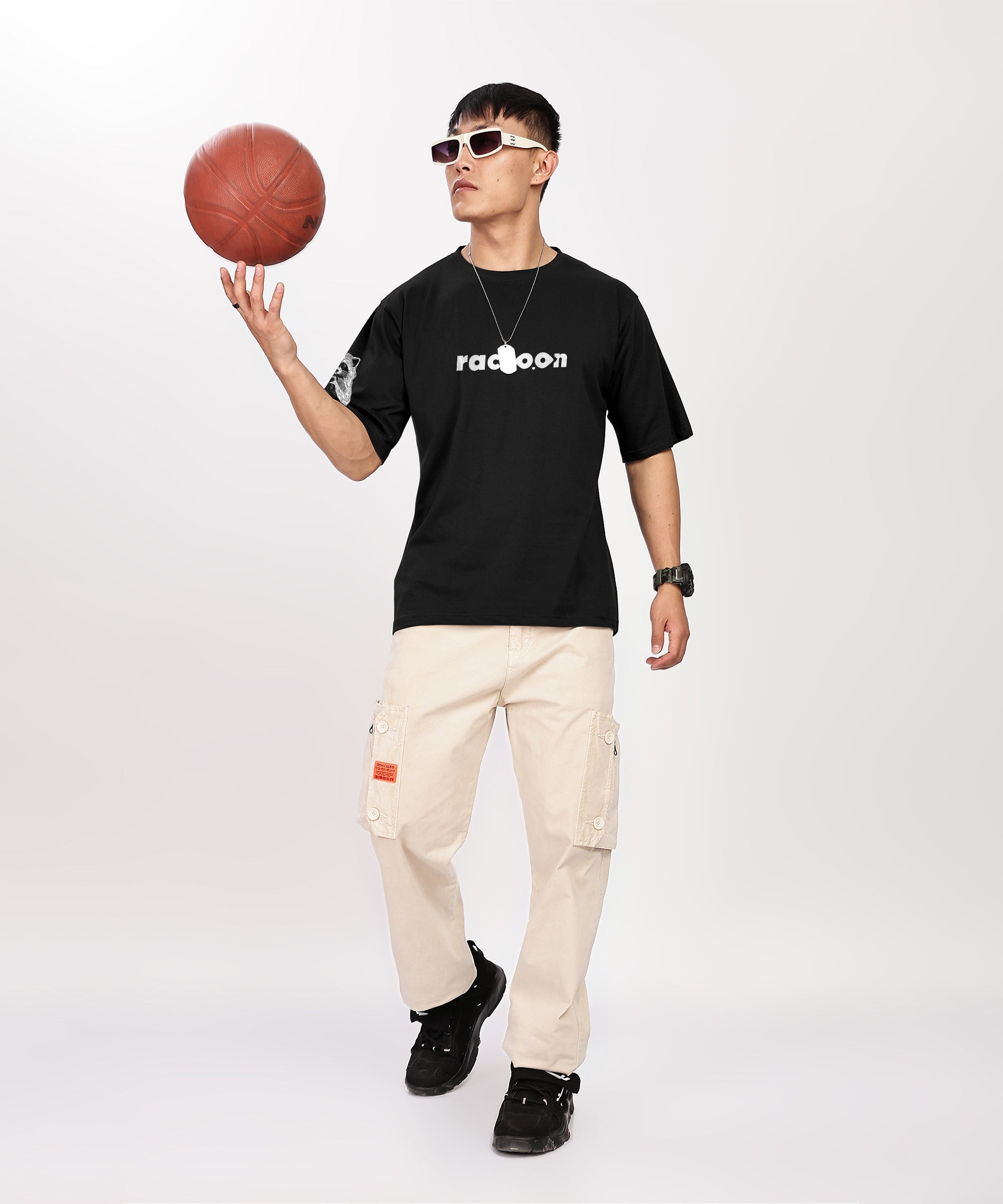 Racoon| Men's oversized T-shirt