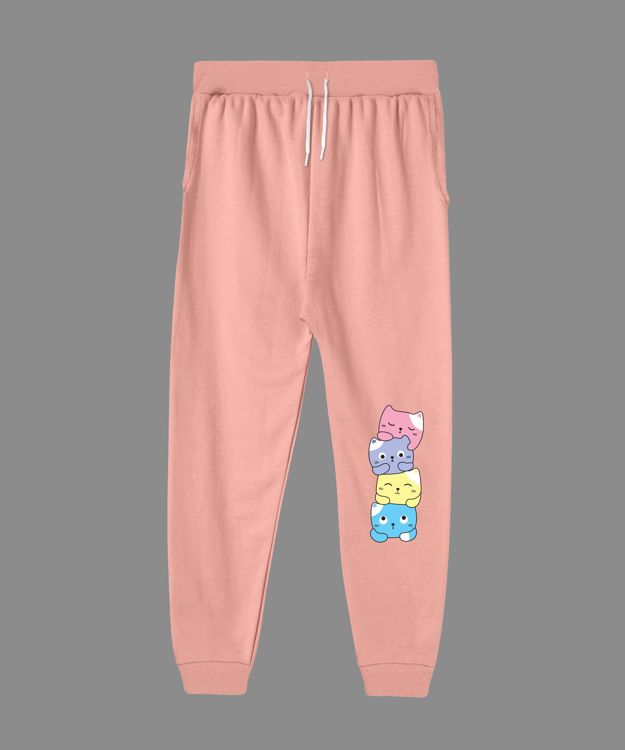 Girls Printed Premium Trouser | Coral