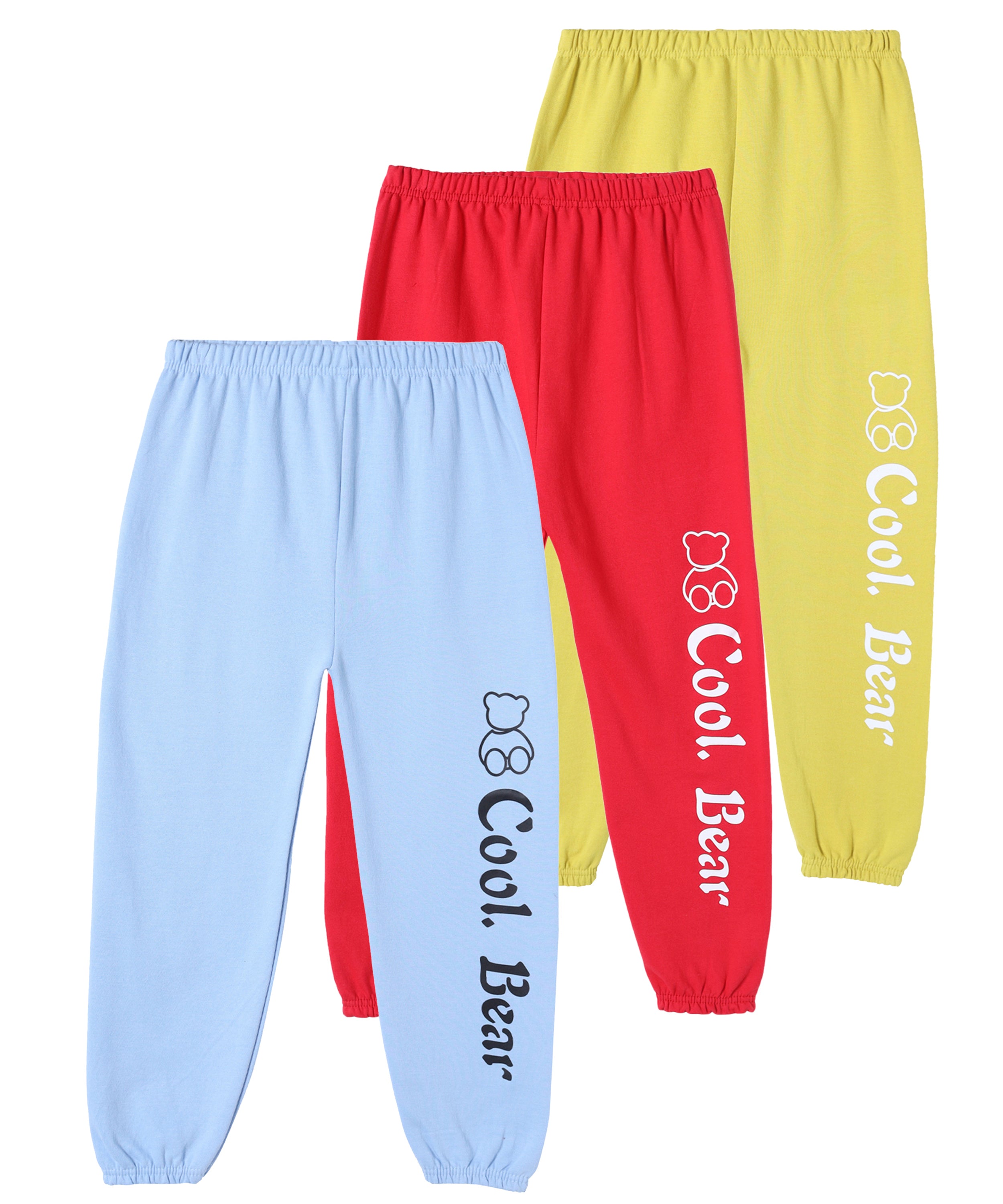 Girls Cotton Printed Cuffed Ankle Track Pant - Multicolor(Pack of 3)