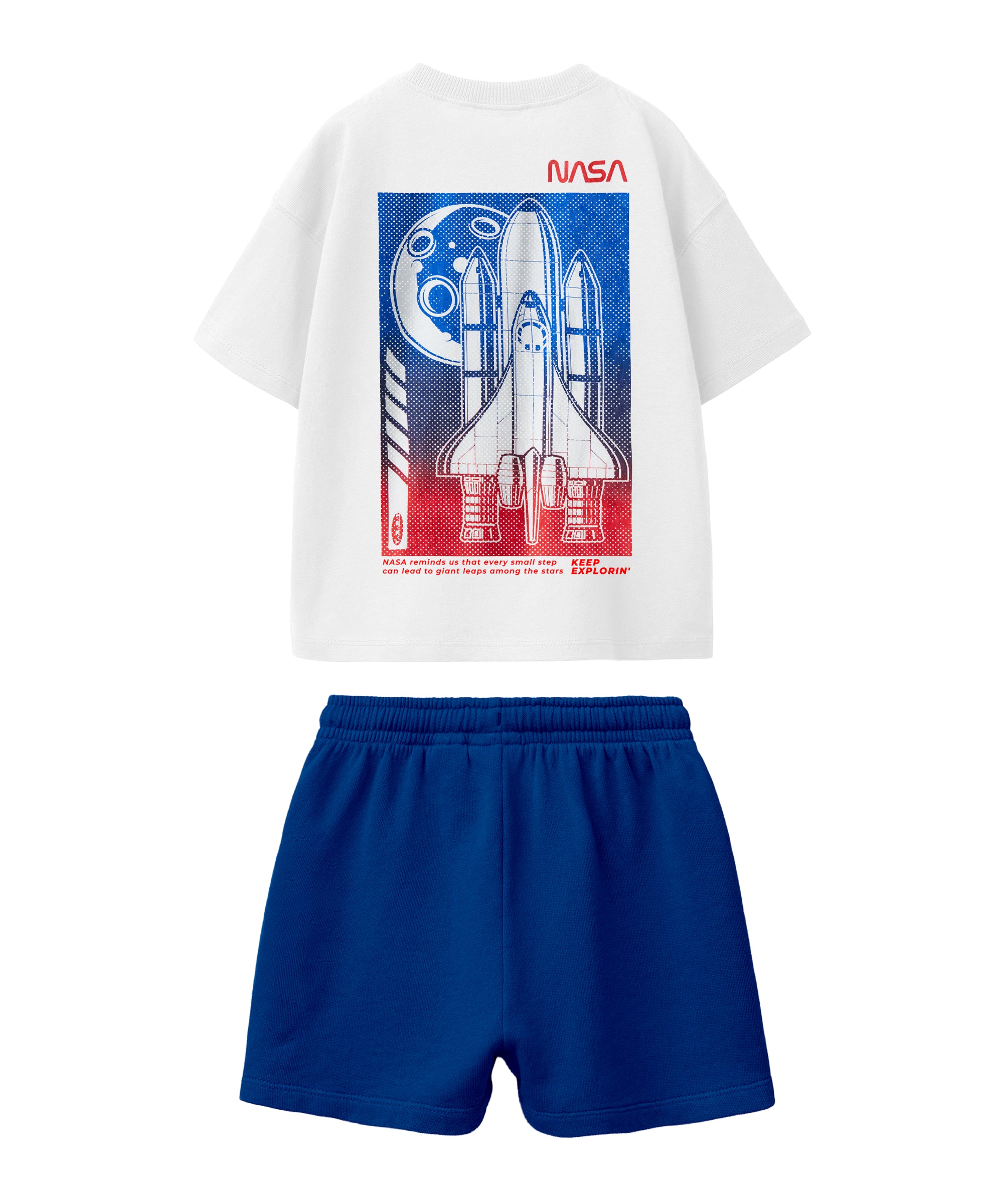 Boys Premium Cotton Oversized T-Shirt & Shorts Co-ord Set | Pack of 1