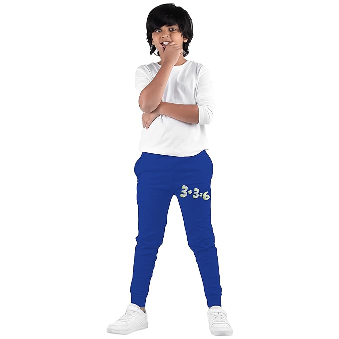 Black Printed Track Pant for Boys