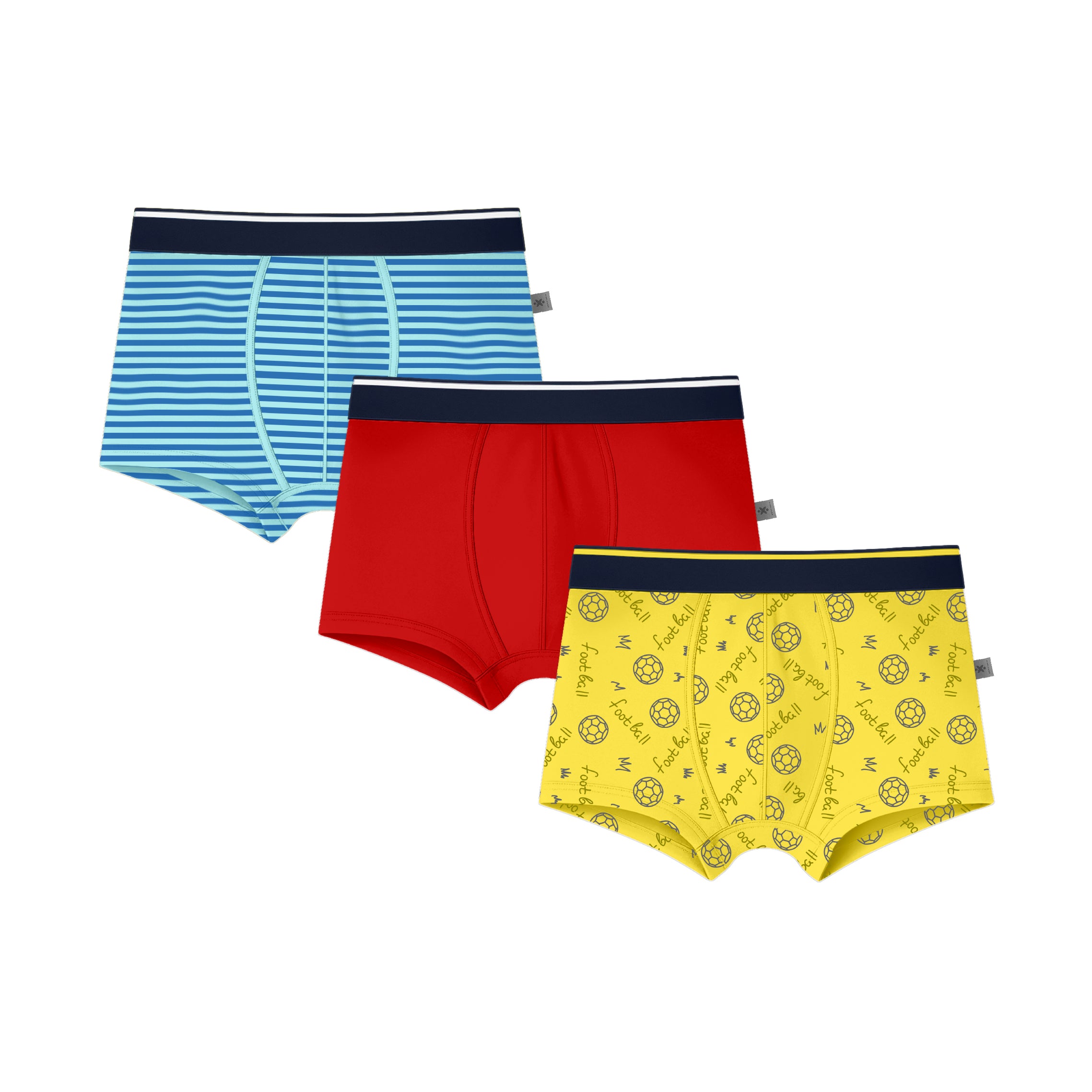 Boys Supersoft Cotton Blend Printed Trunks | Pack of 3