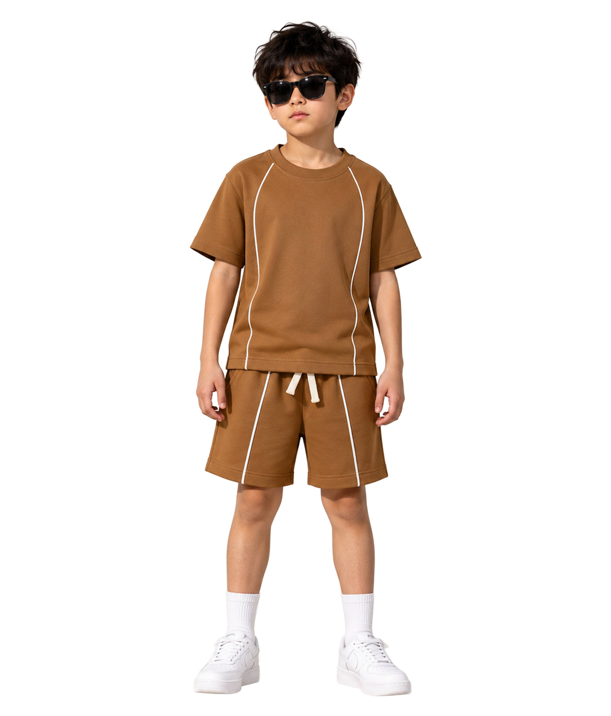 Boys Cotton Oversized T-Shirt Shorts Clothing Set