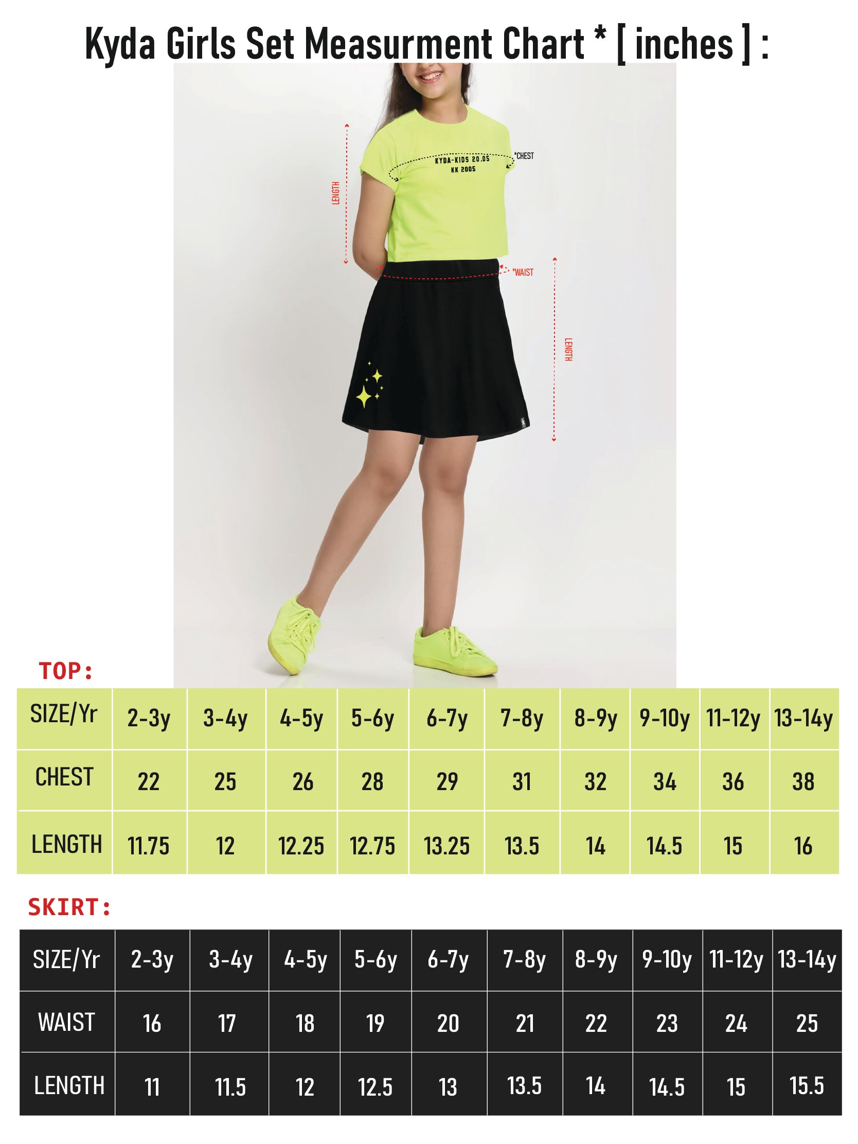 Girls Letter Print Cotton Printed Clothing Set-GreenBlack