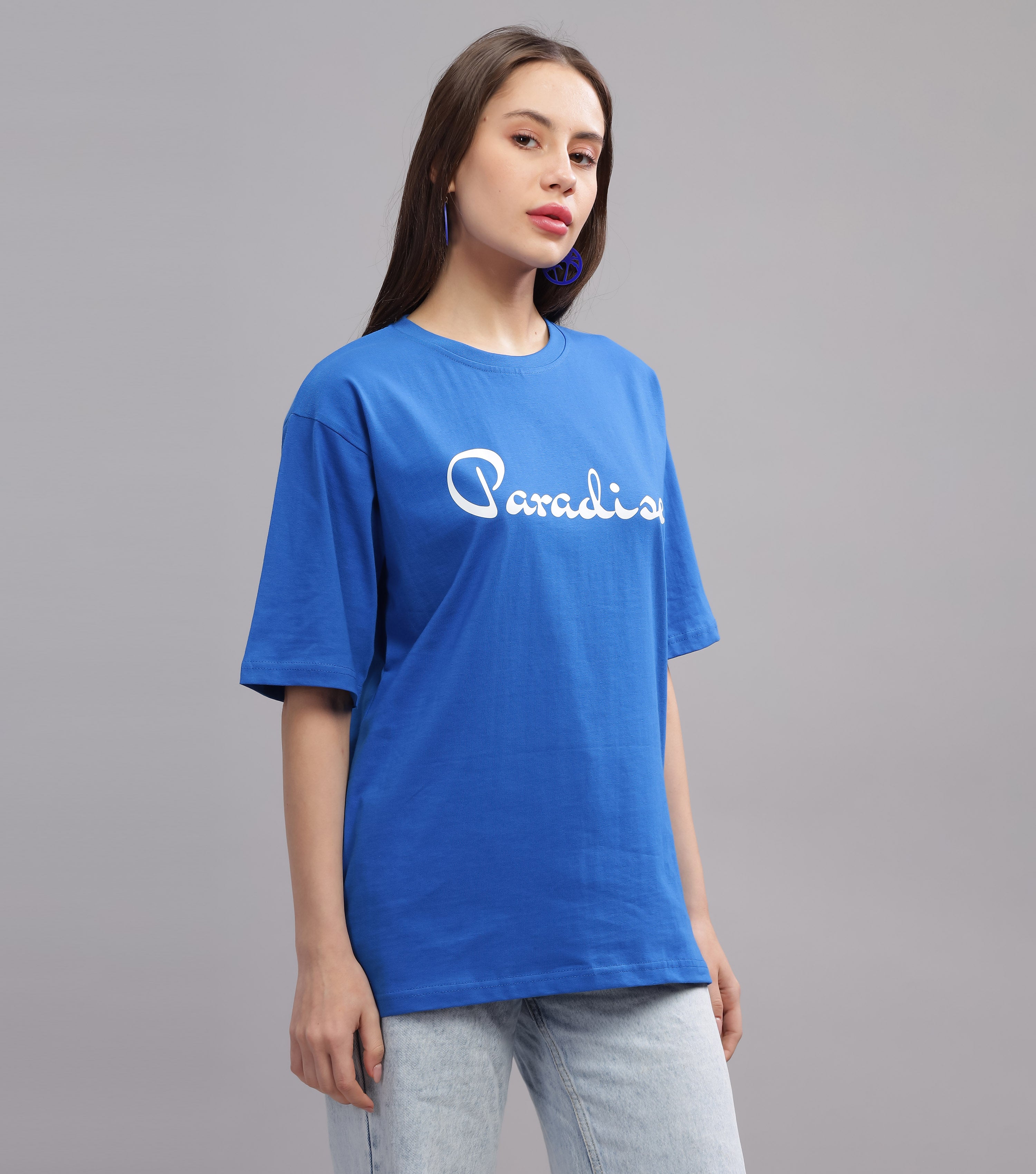 Paradise | Women's Oversized T-shirt | Blue