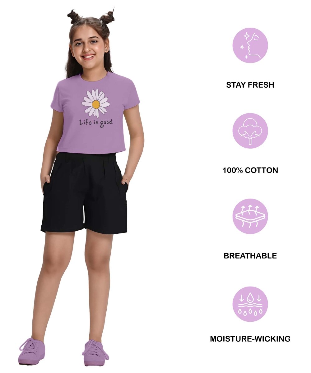 Girls Printed Crop Top – Pack of 2 - KYDA ONLINE STORE