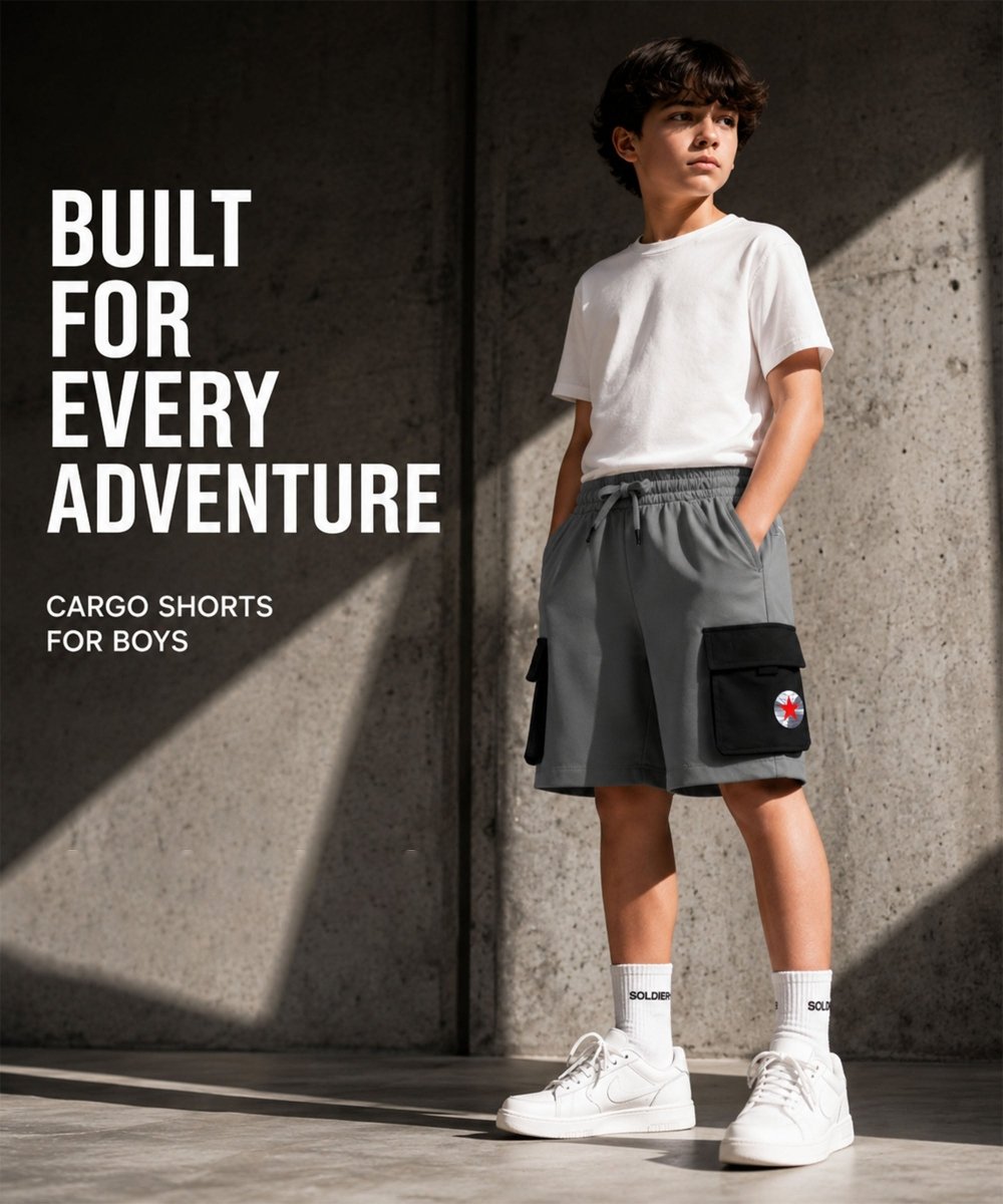 Street Rush Cargo Shorts - KYDA ONLINE STORE