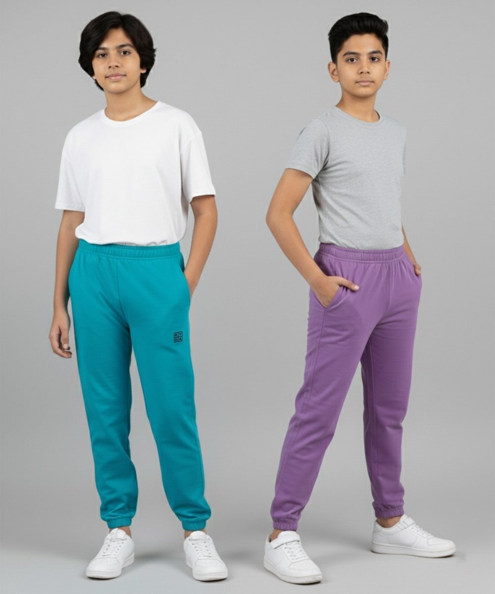 Unisex Basic Joggers | Turquoise, Lavender - KYDA ONLINE STORE