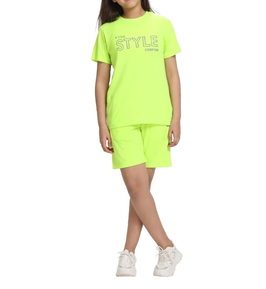 Girls Printed Co-ord Set | Neon - KYDA ONLINE STORE