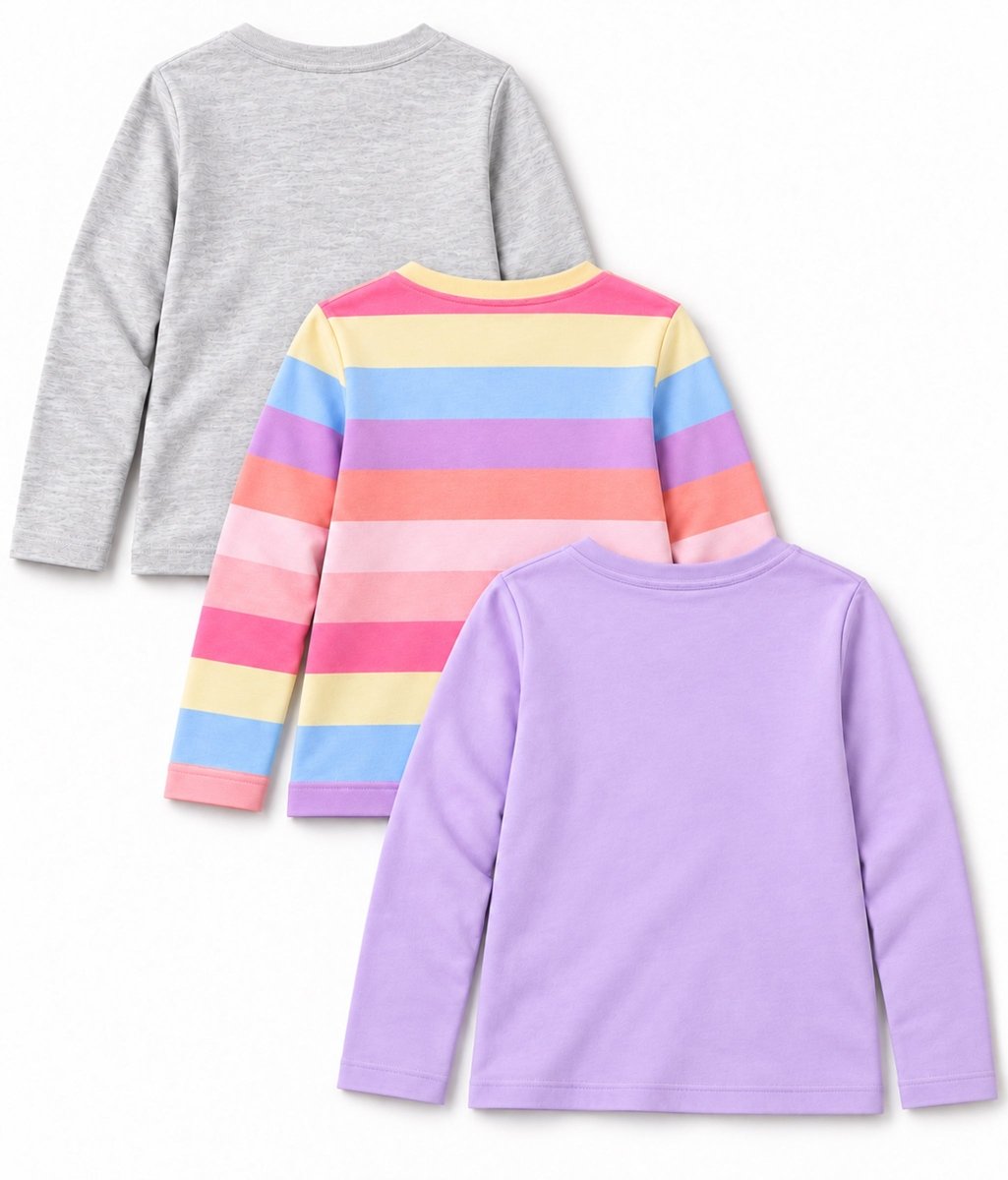 Girls Premium Cotton Full Sleeve Printed T-Shirt | P3 - KYDA ONLINE STORE