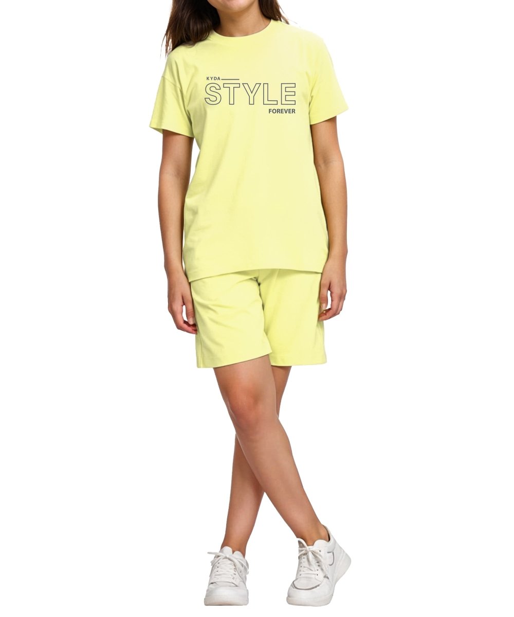 Girls Printed Co-ord Set | Ivory - KYDA ONLINE STORE