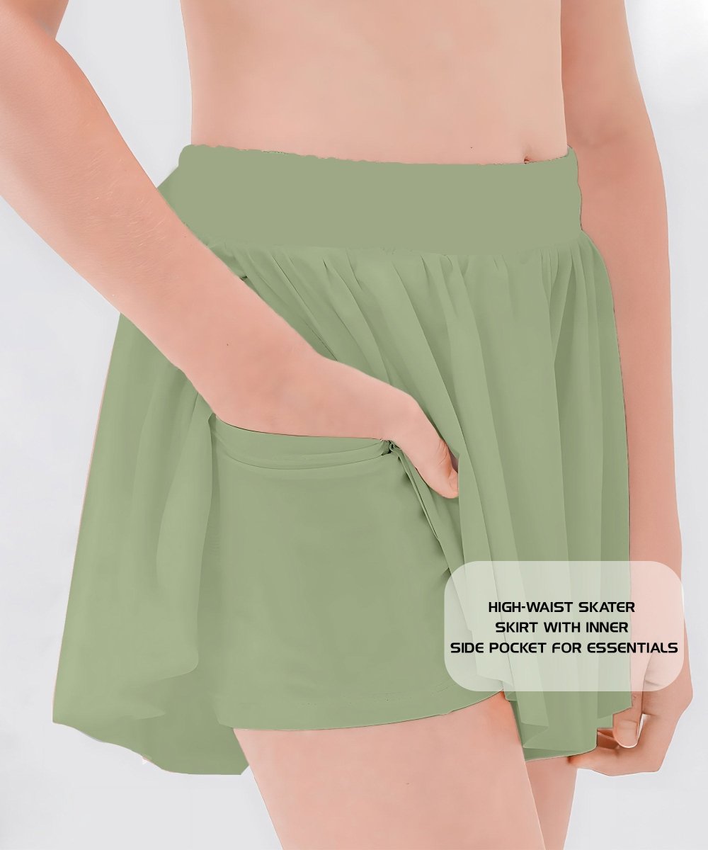 Girls Tennis Shorts with Inner Shorts & Pocket - KYDA ONLINE STORE