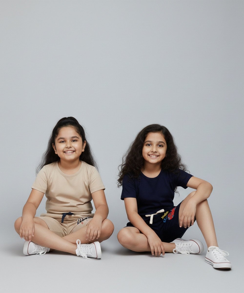 Girls Summer Printed Shorts – Pack of 2 - KYDA ONLINE STORE