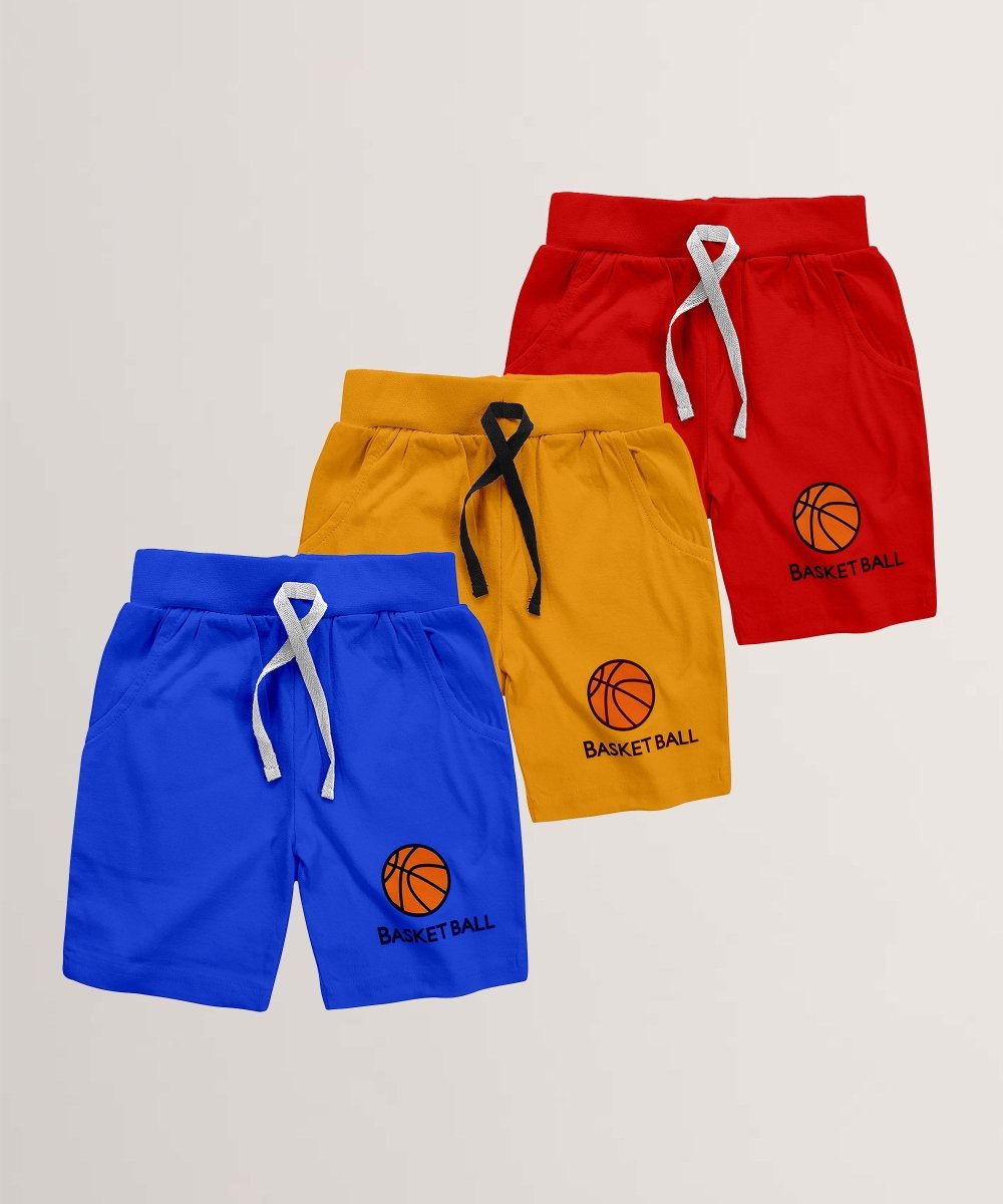 Unisex Printed Shorts - Pack of 3 - KYDA ONLINE STORE