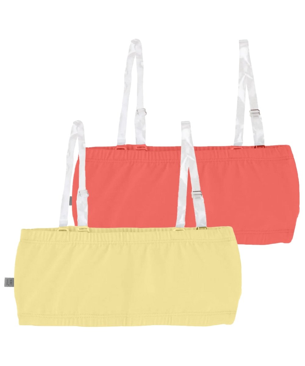 Girls Antibacterial Cotton Non Padded, Chest Double Layered Wireless Sports Training Bra -Pack of 2 - KYDA ONLINE STORE