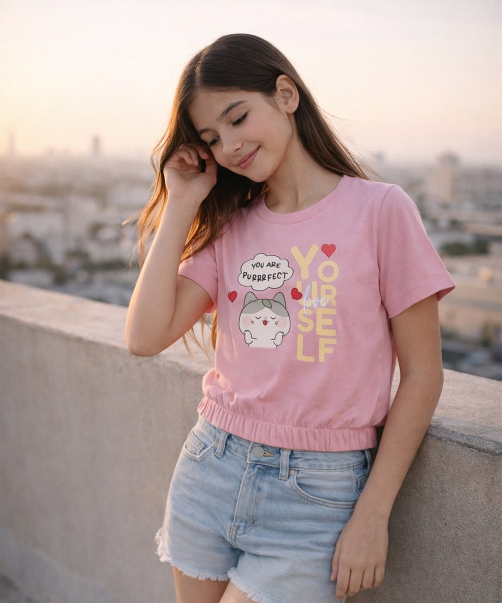 Girls Elastic Hem Crop Top – Pack of 3 - KYDA ONLINE STORE