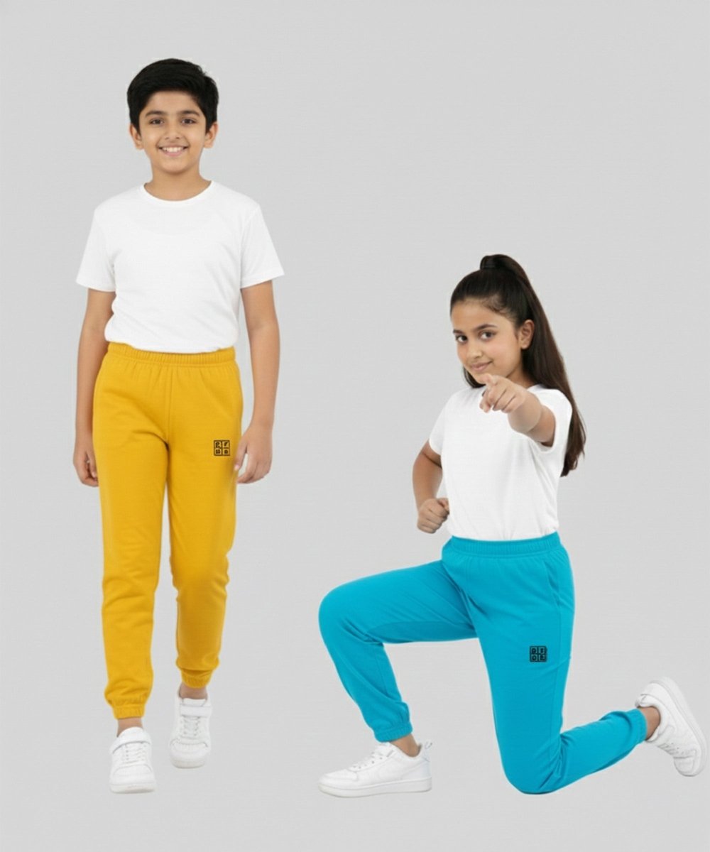 Unisex Basic Joggers | Yellow,Sky blue - KYDA ONLINE STORE