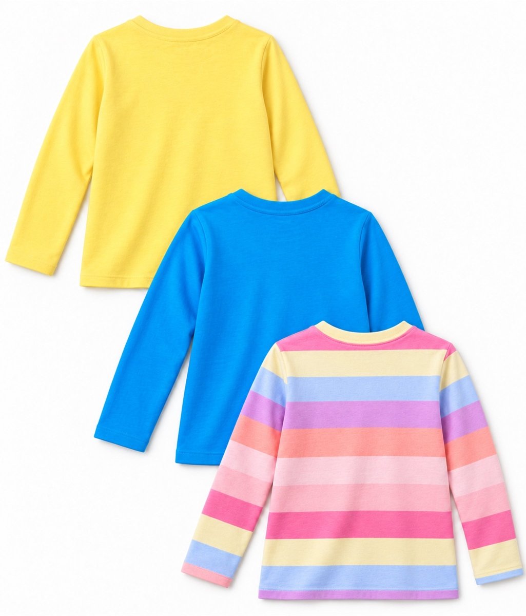 Girls Premium Cotton Full Sleeve Printed T-Shirt | P3 - KYDA ONLINE STORE