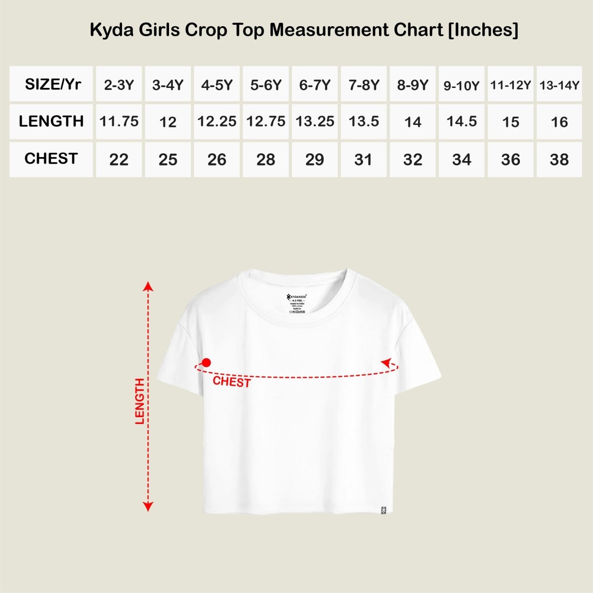 Girls Printed Crop Top – Pack of 2 - KYDA ONLINE STORE