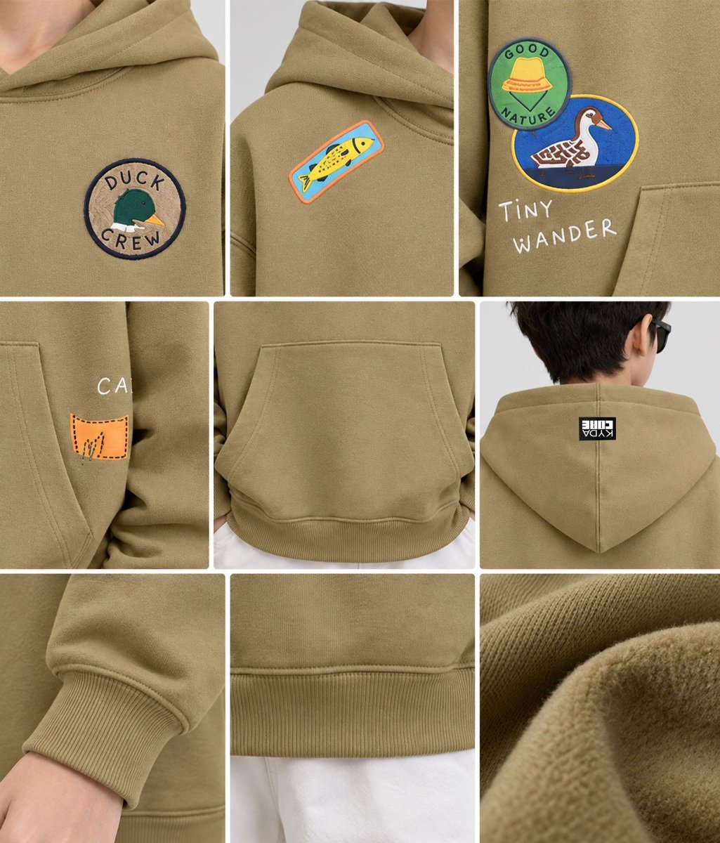Boys Cotton Oversized Printed Hooded Sweatshirt - KYDA ONLINE STORE