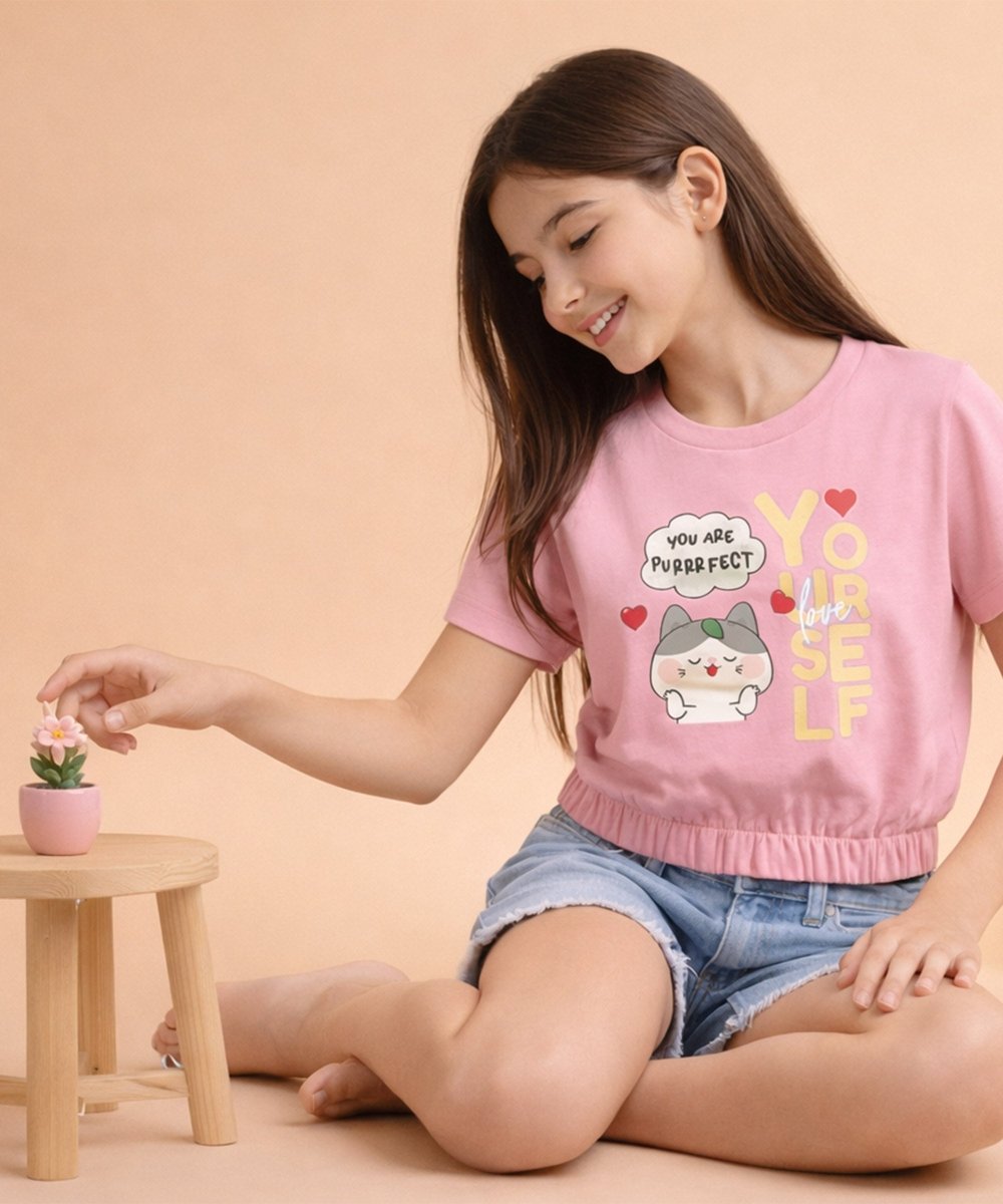 Girls Elastic Hem Crop Top – Pack of 3 - KYDA ONLINE STORE
