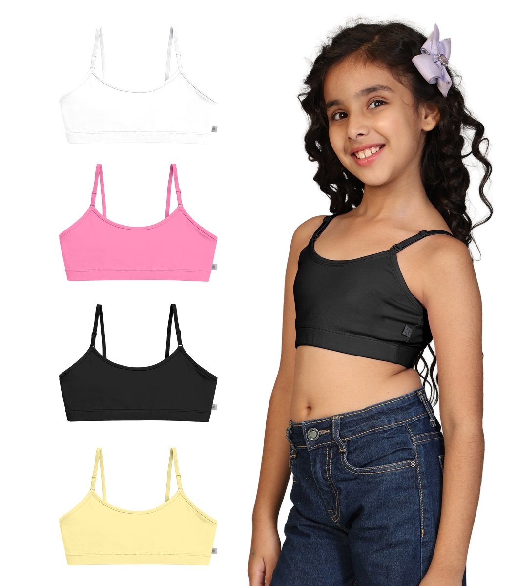 Girls Pre-Teen Beginner Bra | Pack of 4 - KYDA ONLINE STORE