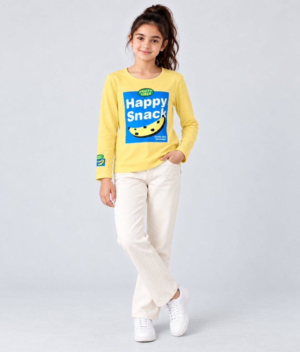 Girls Premium Cotton Full Sleeve Printed T-Shirt | P1 - KYDA ONLINE STORE