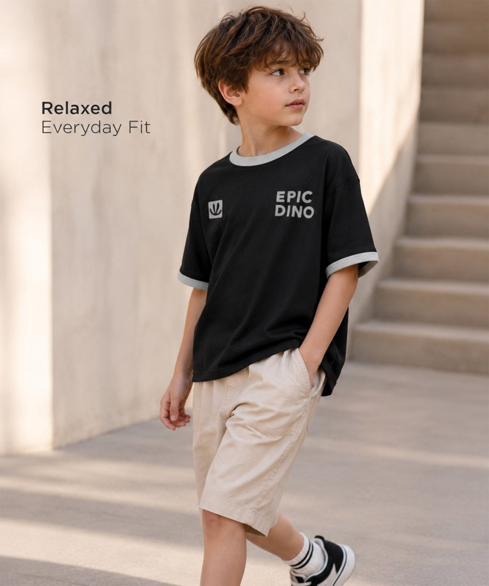 Boys Oversized Printed T-Shirt | Epic Dino - KYDA ONLINE STORE