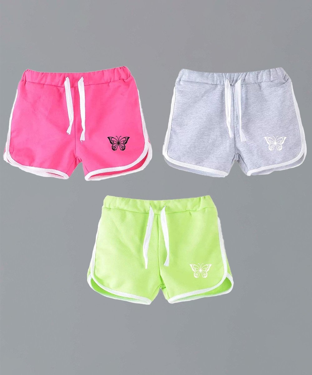 Girls Butterfly Shorts (Pack of 3) - KYDA ONLINE STORE