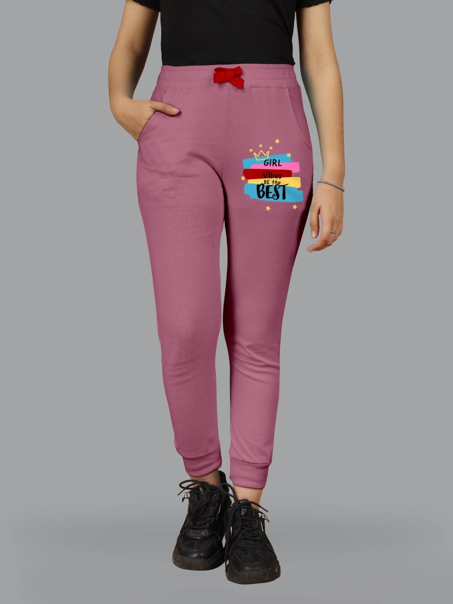 Girls Printed Track Pants with Pocket & Bow | Pack of 3 - KYDA ONLINE STORE