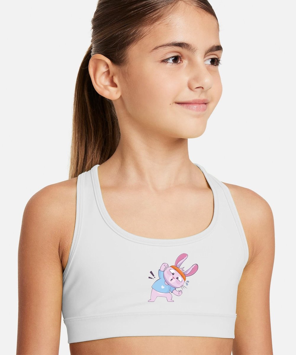 Girls Printed Sports Bra for Pre-Teens | Racerback | Pack of 4 - KYDA ONLINE STORE