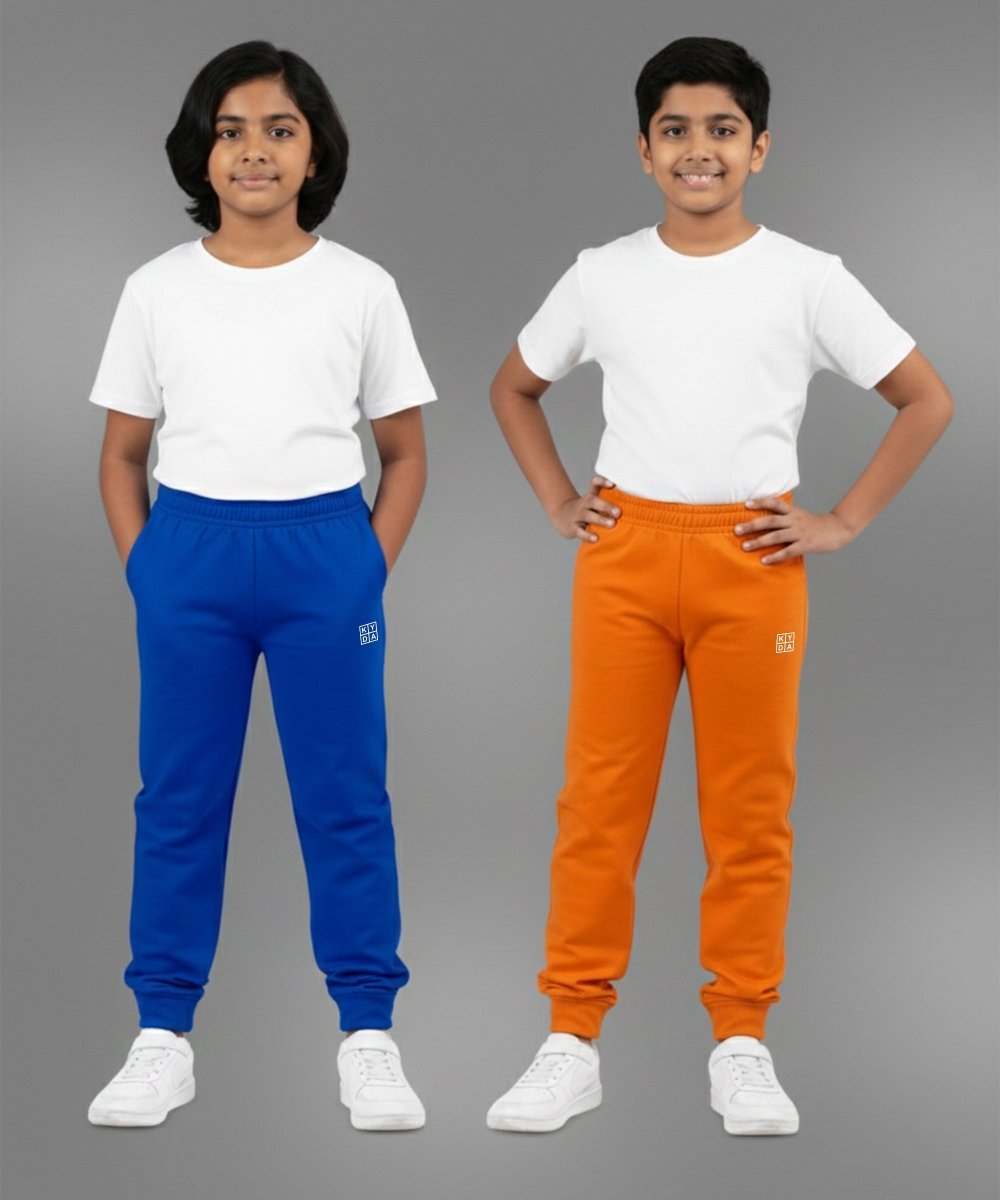 Unisex Basic Joggers | Royal blue,Orange - KYDA ONLINE STORE
