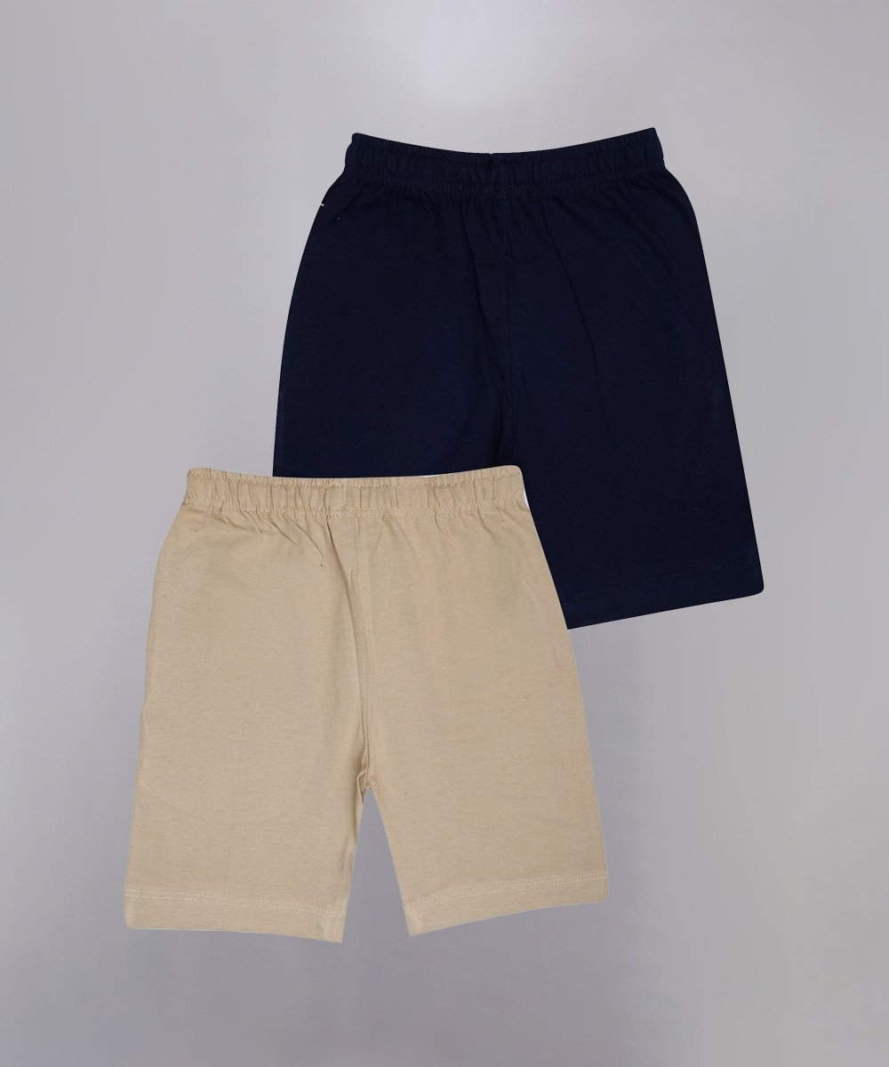 Unisex Printed Shorts – Navy, Beige - KYDA ONLINE STORE