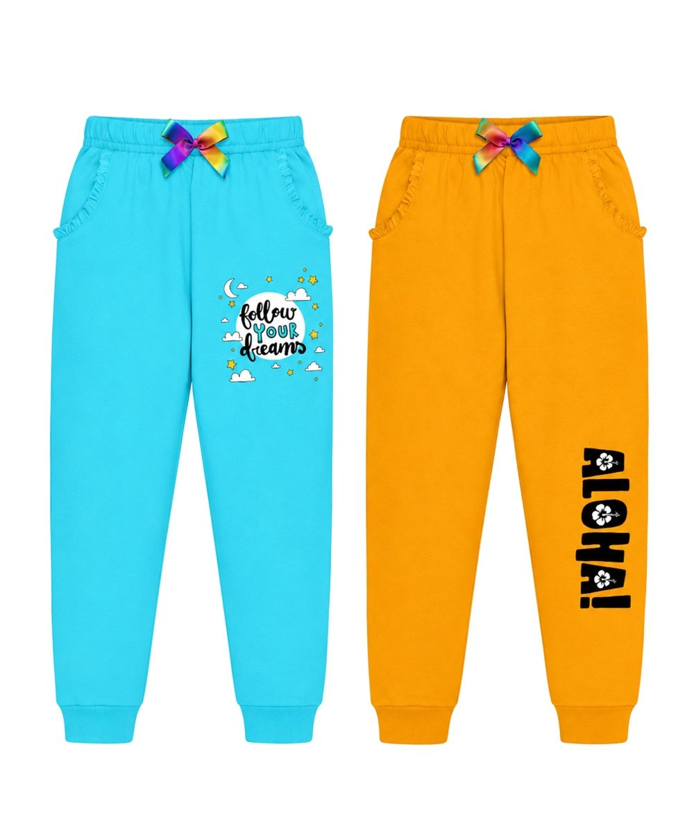 Girls Frill Pocket Joggers – Pack of 2 - KYDA ONLINE STORE