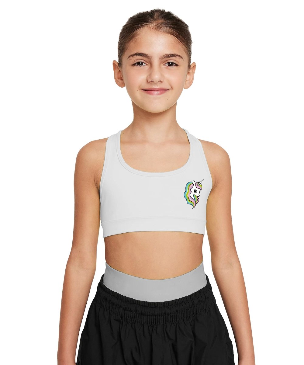 Girls Printed Sports Bra for Pre-Teens | Racerback | Pack of 1 - KYDA ONLINE STORE