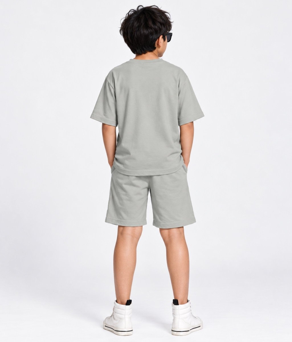 Boys Relaxed Fit Co-ords Set| Grey - KYDA ONLINE STORE