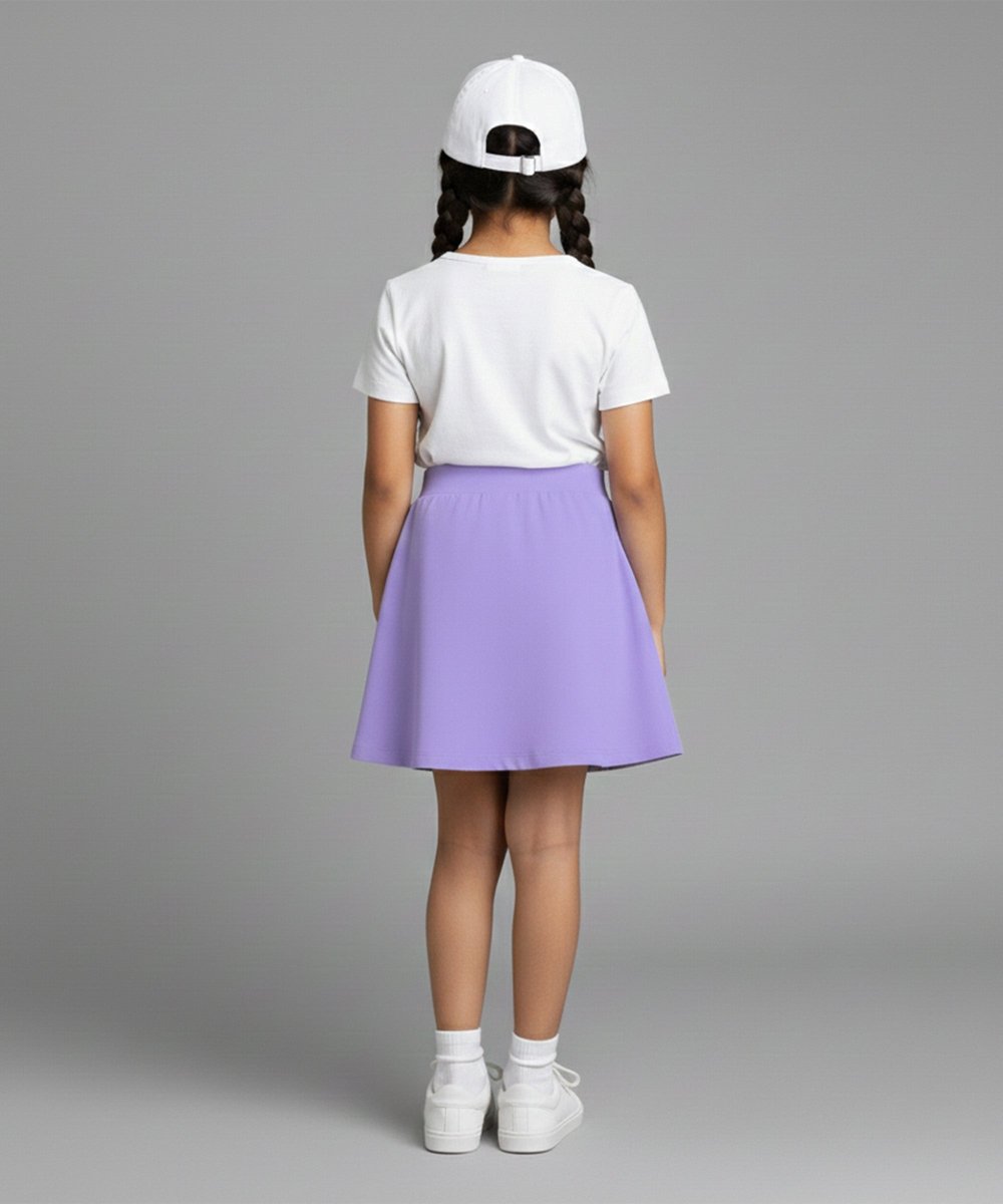 Girls Printed Skort | Lavender - KYDA ONLINE STORE