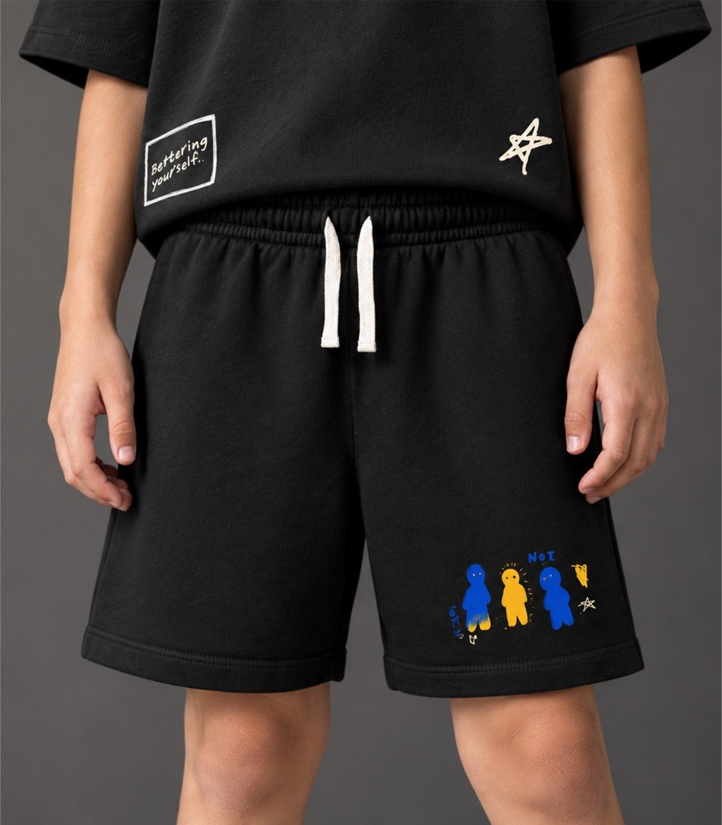 Boys Oversized Printed T-Shirt & Shorts Set - KYDA ONLINE STORE
